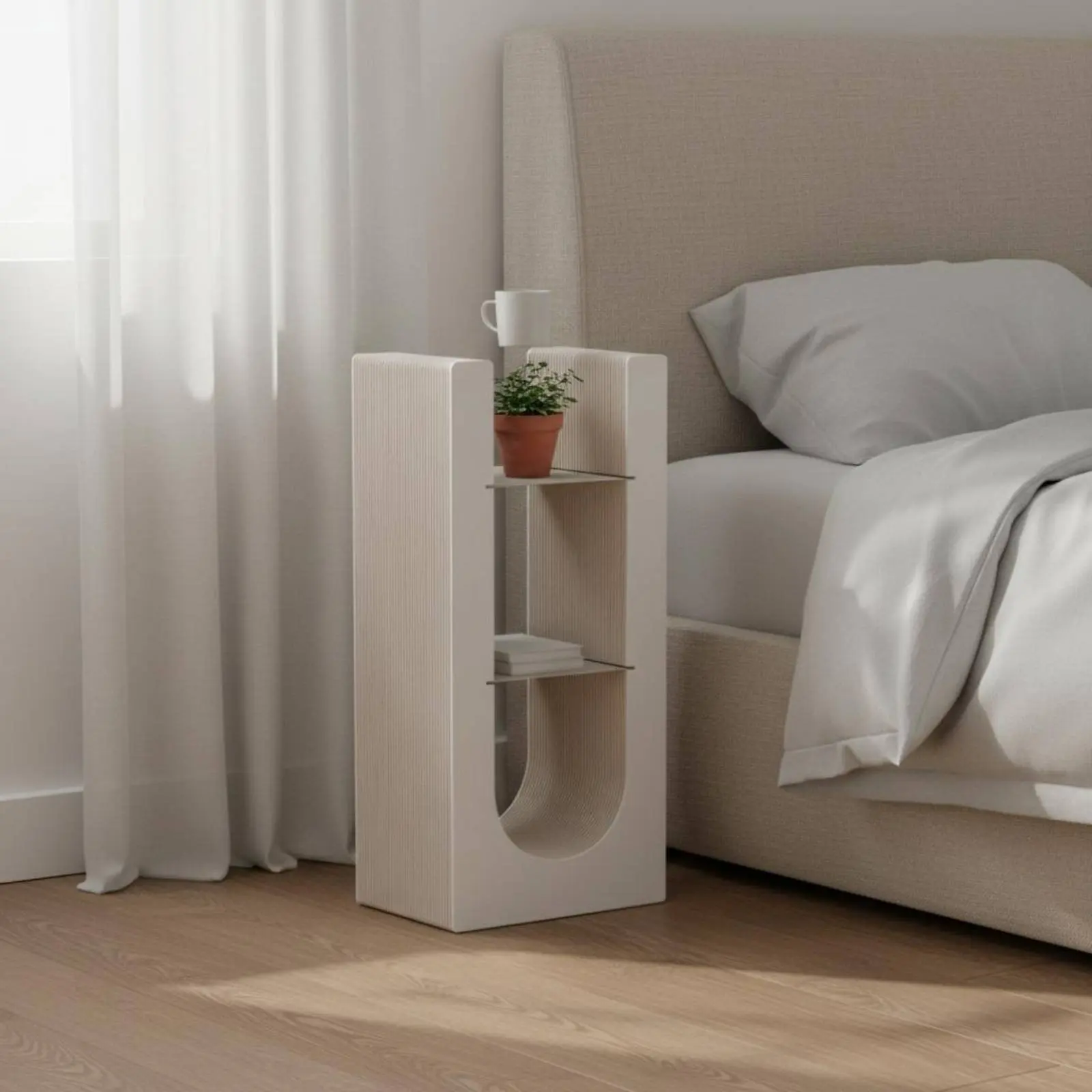Foldable Paper Side Table Space-Saving Accordion Paper Table Nightstand Lightweight Home Furniture for Small Areas, Bedroom
Foldable Paper Side Table Space-Saving Accordion Paper Table Nightstand Lightweight Home Furniture for Small Areas, Bedroom