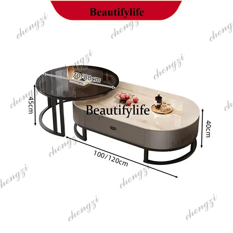 YL Round Oval Coffee Table Metal Legs With Storage Modern Style Unique Coffee Table Luxury Industrial Coffee Table Furniture
YL Round Oval Coffee Table Metal Legs With Storage Modern Style Unique Coffee Table Luxury Industrial Coffee Table Furniture