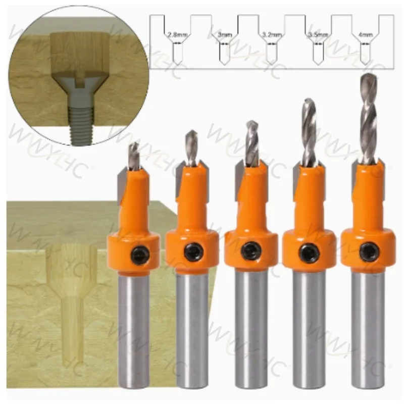5Pcs Alloy Step Drill Bit Tapered Countersink Drill Head Wood Screw Installation Tool Woodworking Drilling Accessories
5Pcs Alloy Step Drill Bit Tapered Countersink Drill Head Wood Screw Installation Tool Woodworking Drilling Accessories