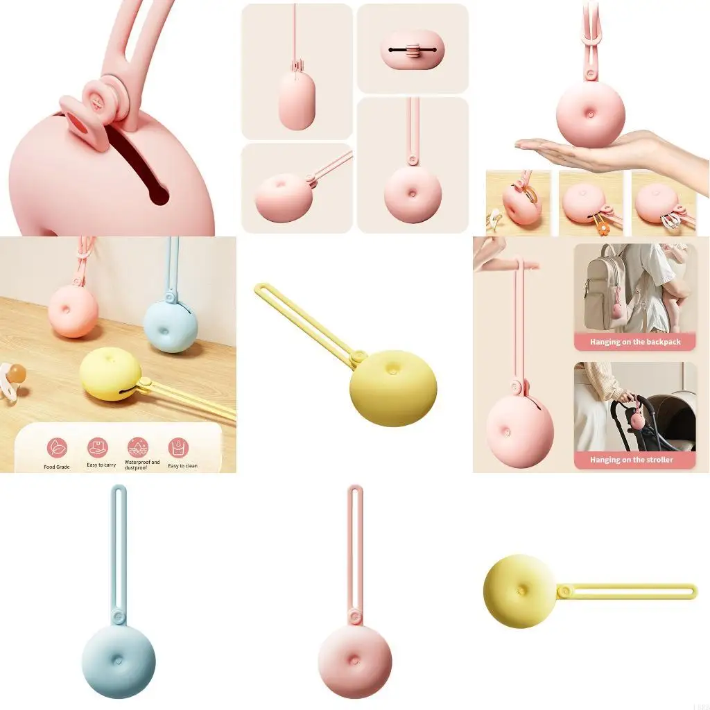 Round Baby Pacifier Case Silicone Storage Box Easy Cleaning Teether Keeper Lightweight Nursery Organization Solution L8RB
Round Baby Pacifier Case Silicone Storage Box Easy Cleaning Teether Keeper Lightweight Nursery Organization Solution L8RB