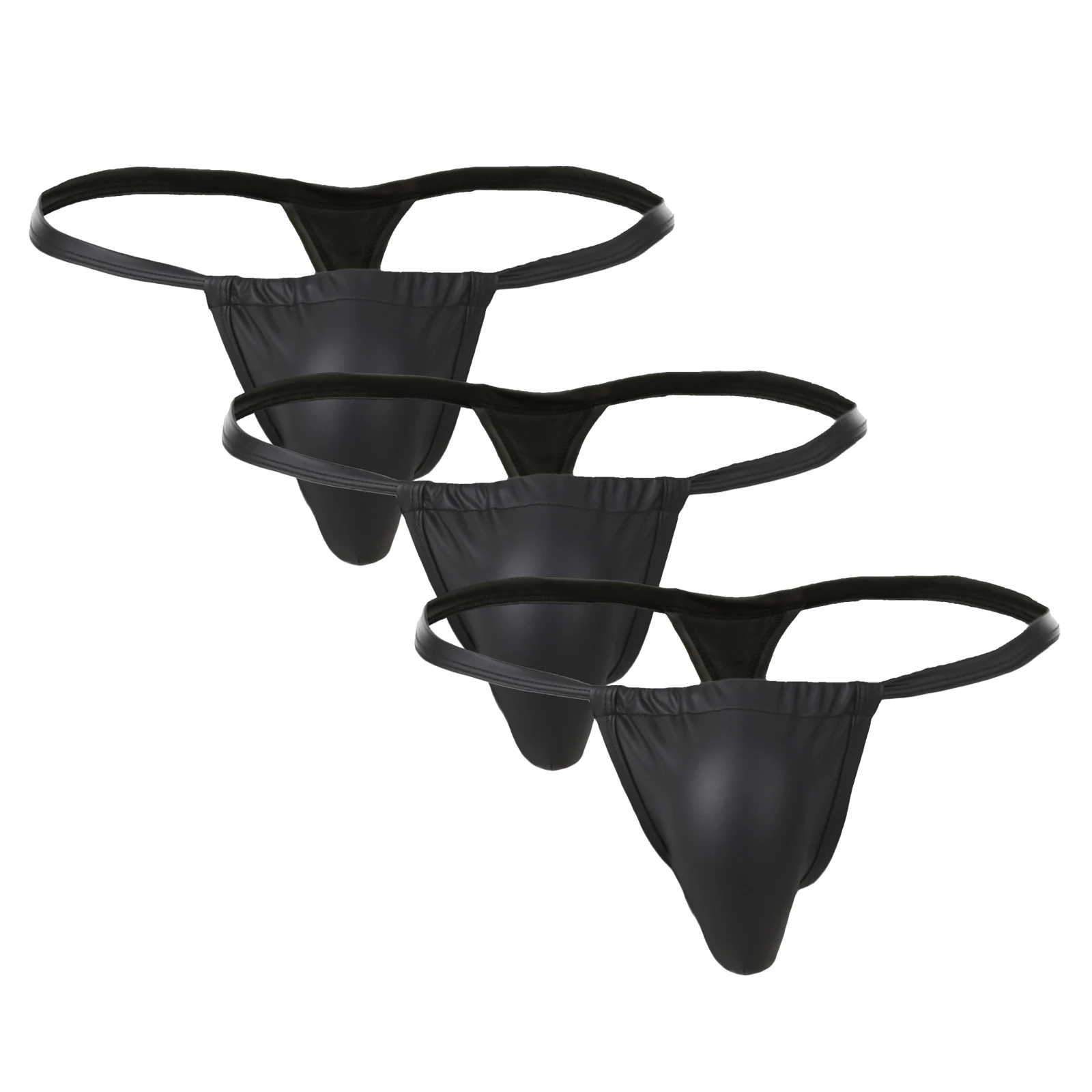 3 Pack Sexy Thong Men Bulge Pouch Faux Leather Underwear Man Buckle Panties tanga hombre G String Bikini Mini Underpants T-back
3 Pack Sexy Thong Men Bulge Pouch Faux Leather Underwear Man Buckle Panties tanga hombre G String Bikini Mini Underpants T-back