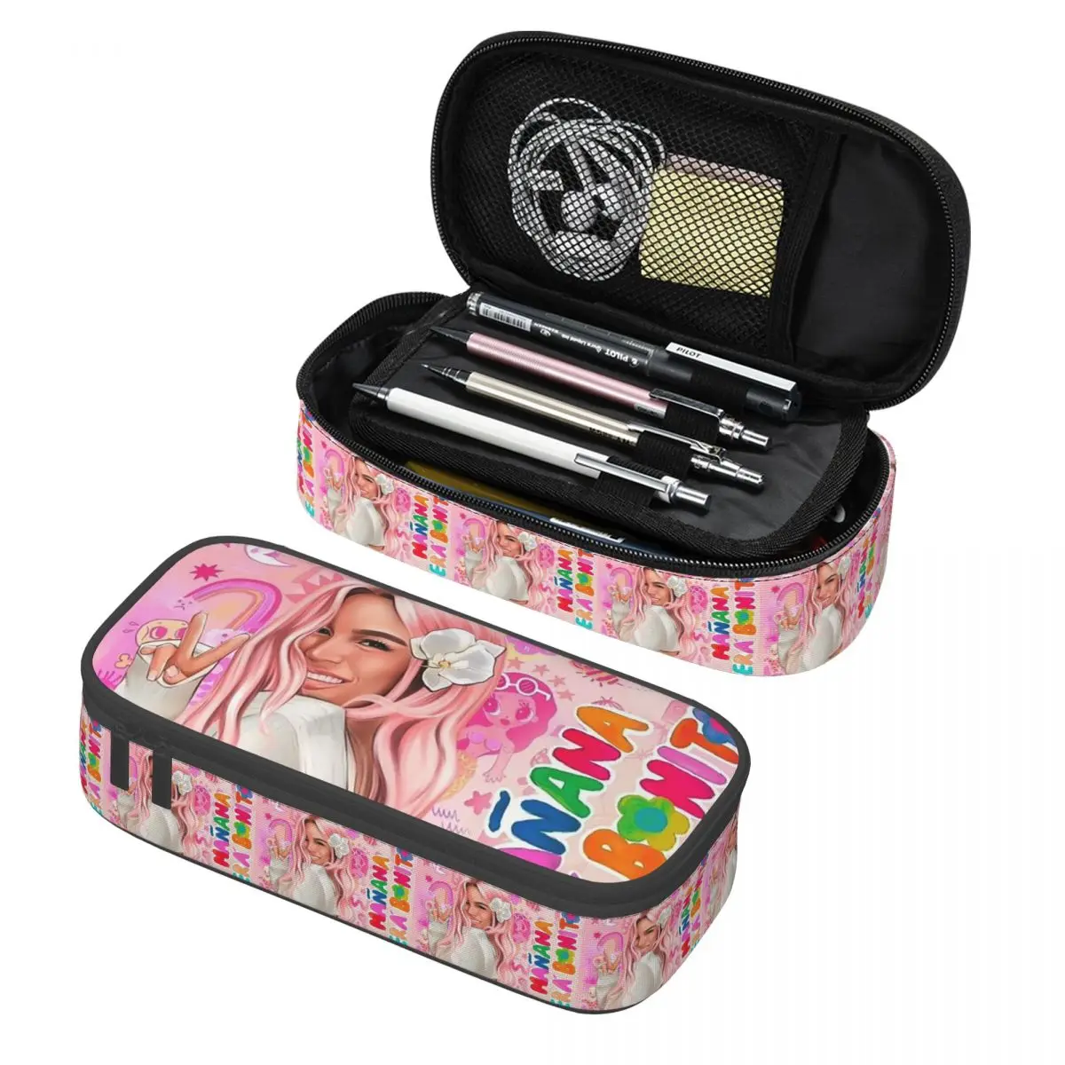 Karol G Happy Valentines Day Pencil Case Pencil Pouch Storage Stationery Supplies Large Capacity Pen Box Pencil Bag for Kids
Karol G Happy Valentines Day Pencil Case Pencil Pouch Storage Stationery Supplies Large Capacity Pen Box Pencil Bag for Kids