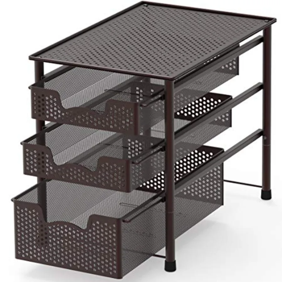 Stackable 3 Tier Sliding Basket Organizer Drawer
Stackable 3 Tier Sliding Basket Organizer Drawer