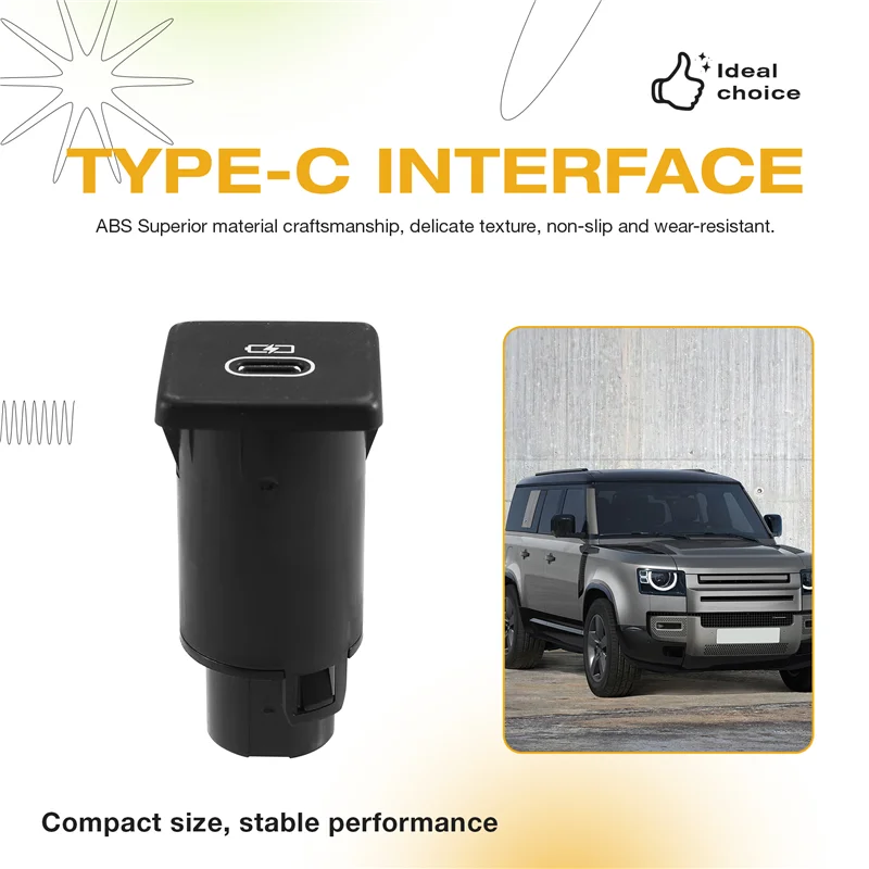 For Land Rover Range Rover Sport Defender II L494 LR150198 T4K14636 Car USB-C Car Charger Socket
For Land Rover Range Rover Sport Defender II L494 LR150198 T4K14636 Car USB-C Car Charger Socket