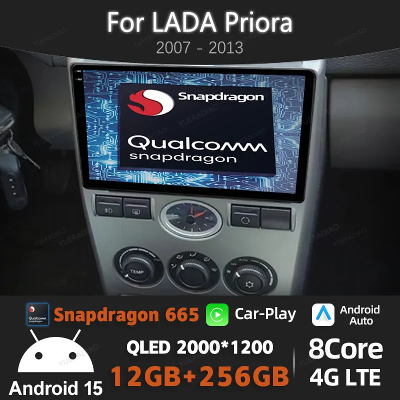Автомобильный радиоприемник Android 15 для LADA Priora 2007-2013, мультимедийный стерео видеоплеер, GPS NAVI 2DIN 4G LTE 5G WIFI QLED, головное устройство BT
Автомобильный радиоприемник Android 15 для LADA Priora 2007-2013, мультимедийный стерео видеоплеер, GPS NAVI 2DIN 4G LTE 5G WIFI QLED, головное устройство BT