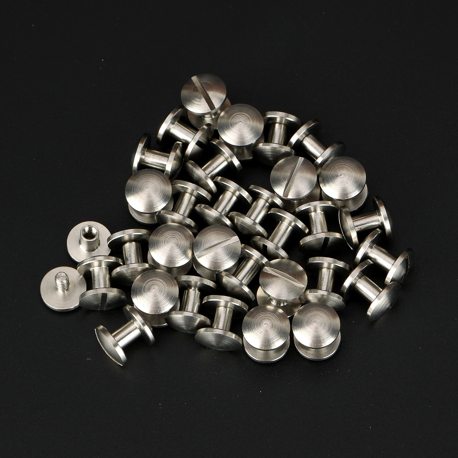 10pcs Stainless Steel Binding Chicago Screws Studs Rivets Slotted Belt Screw for DIY Photo Album Desk Menu Fasteners 10mm cap
10pcs Stainless Steel Binding Chicago Screws Studs Rivets Slotted Belt Screw for DIY Photo Album Desk Menu Fasteners 10mm cap