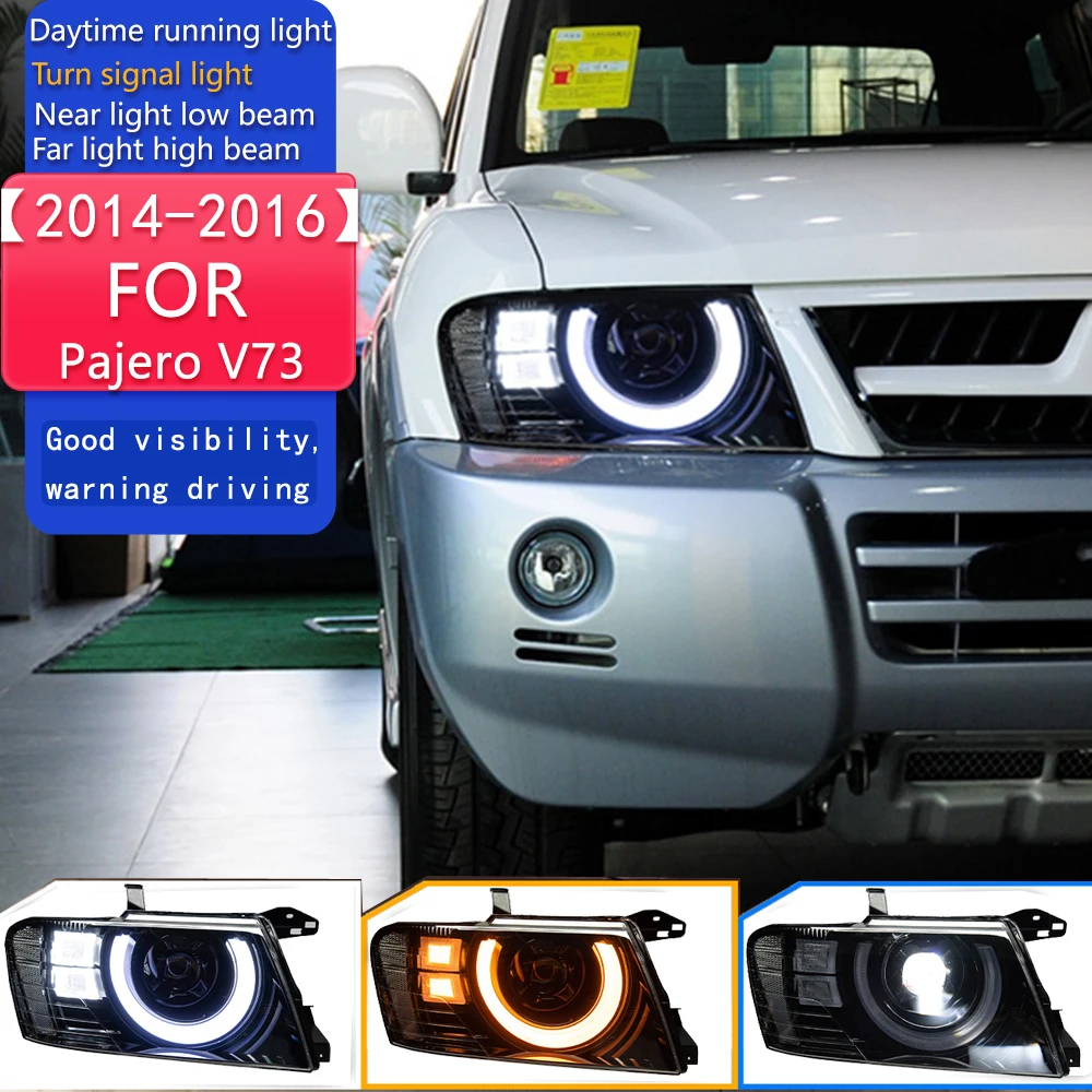 Car Lights for Pajero V73 LED Headlight 2004-2016 Headlights V77 V75 DRL Turn Signal High Beam Angel Signal DRL Accessories
Car Lights for Pajero V73 LED Headlight 2004-2016 Headlights V77 V75 DRL Turn Signal High Beam Angel Signal DRL Accessories