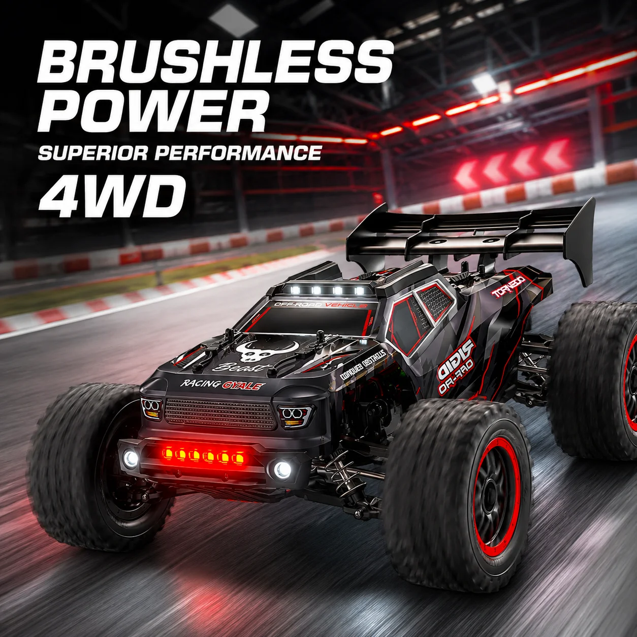 ZNLYRION 1:12 Scale 4WD Brushless RC Monster Truck Max 80KM/H 35A ESC Metal Drive Shaft Independent Suspension All Terrain RC Off-Road Racing Vehicle
ZNLYRION 1:12 Scale 4WD Brushless RC Monster Truck Max 80KM/H 35A ESC Metal Drive Shaft Independent Suspension All Terrain RC Off-Road Racing Vehicle