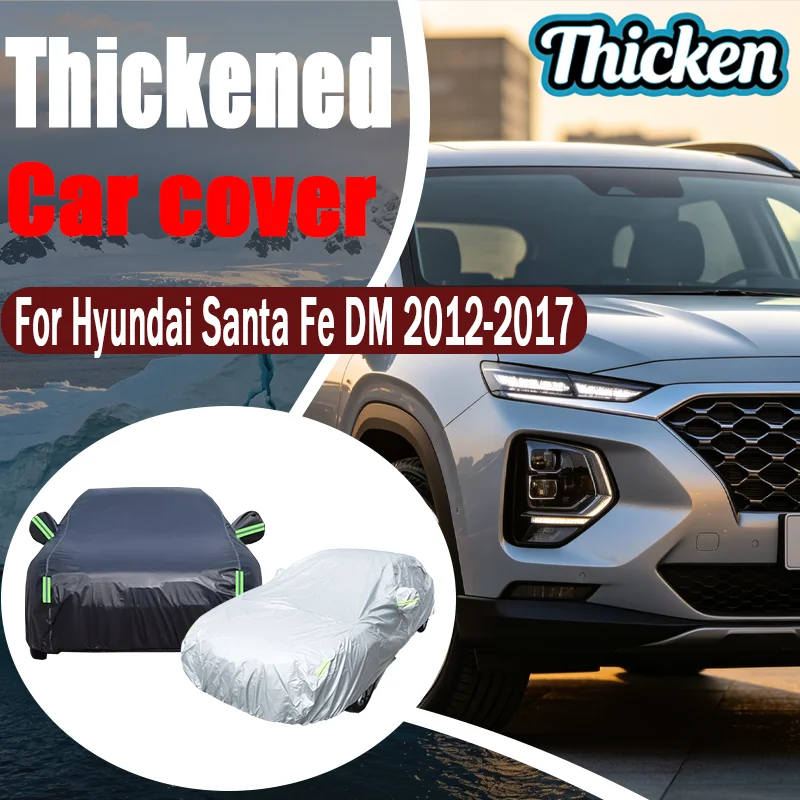 For Hyundai Santa Fe DM 2012-2017 Full Car Cover Oxford Cloth, Outdoor Sun & UV Protection, Rain/Snow/Dust
For Hyundai Santa Fe DM 2012-2017 Full Car Cover Oxford Cloth, Outdoor Sun & UV Protection, Rain/Snow/Dust