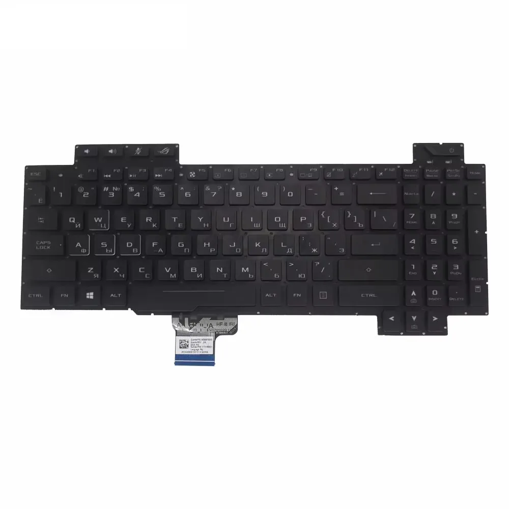Новая русская клавиатура для ASUS ROG Strix GL703V GL703VM GL703GE с RGB-подсветкой
Новая русская клавиатура для ASUS ROG Strix GL703V GL703VM GL703GE с RGB-подсветкой