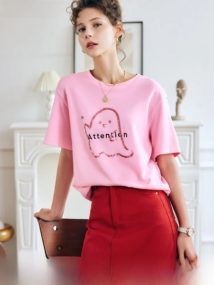 Женская футболка Euror Rose Pink ort Sve, лето 2021, милый тяжелый свободный топ для похудения с героями мультфильмов
Женская футболка Euror Rose Pink ort Sve, лето 2021, милый тяжелый свободный топ для похудения с героями мультфильмов