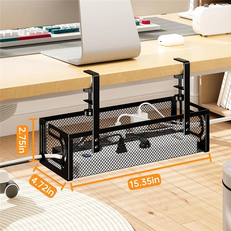 AEE4-Cable Management Under Desk, Under Desk Cable Management Tray, Desk Cable Organizer,Cable Management Box,Cord Organizer
AEE4-Cable Management Under Desk, Under Desk Cable Management Tray, Desk Cable Organizer,Cable Management Box,Cord Organizer