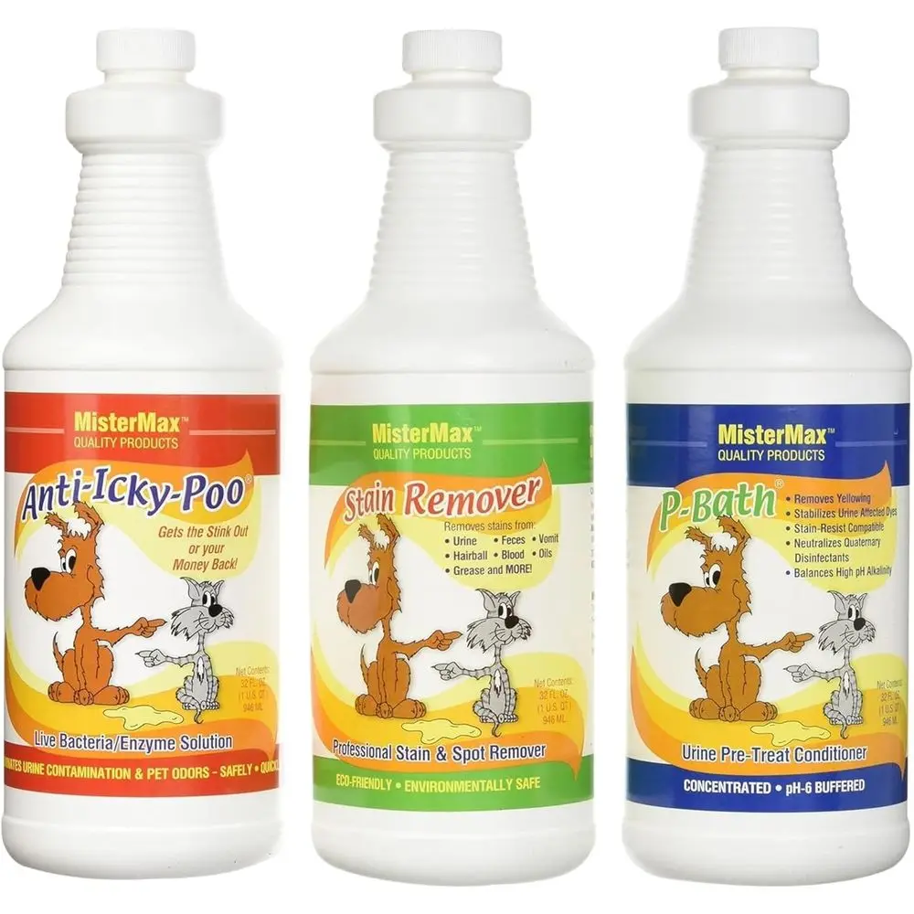 Pet Urine and Stain Remover Spray Set for Cats and Dogs - Odor Eliminator and Pre-Treat Conditioner
Pet Urine and Stain Remover Spray Set for Cats and Dogs - Odor Eliminator and Pre-Treat Conditioner