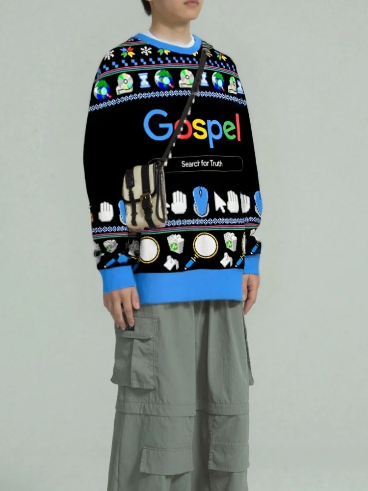 Евангелие, христианский легкий свитер, мужские толстовки в стиле Харадзюку с длинными рукавами и круглым вырезом, повседневная свободная мужская одежда, мужские большие размеры
Евангелие, христианский легкий свитер, мужские толстовки в стиле Харадзюку с длинными рукавами и круглым вырезом, повседневная свободная мужская одежда, мужские большие размеры