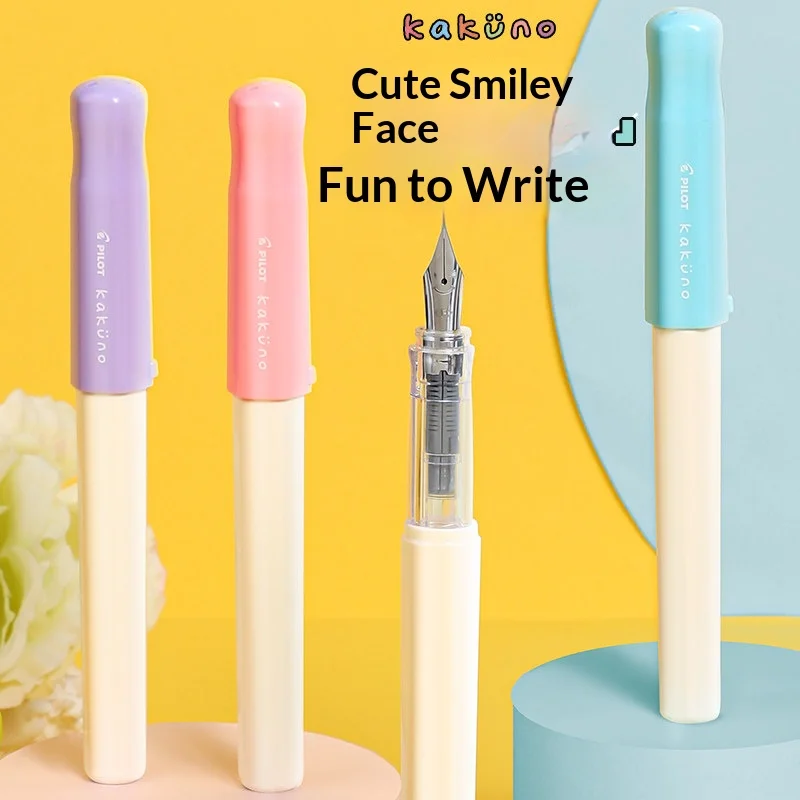 Pilot FKA-1SR Cute Smiley Face Fountain Pen,E & EF Nib Student Children Correct Posture Calligraphy Practice Writing Stationery
Pilot FKA-1SR Cute Smiley Face Fountain Pen,E & EF Nib Student Children Correct Posture Calligraphy Practice Writing Stationery