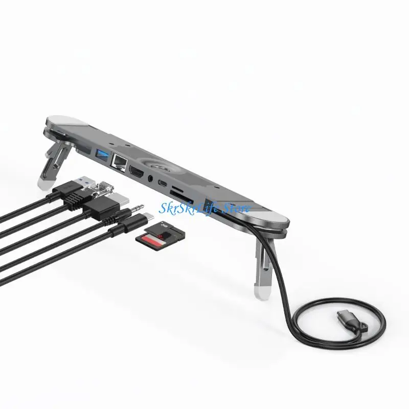 E65E 7 in 1 Aluminum USB C Laptop Stand Dock 4K60Hz PD100W Charging Ethernet Port
E65E 7 in 1 Aluminum USB C Laptop Stand Dock 4K60Hz PD100W Charging Ethernet Port