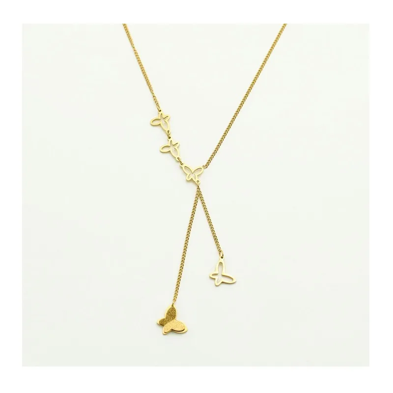 Wind Titanium Steel Neck Chain Femininity Versatile Clavicle Chain Three-dimensional Gold Butterfly Necklace Three-dimensional C
Wind Titanium Steel Neck Chain Femininity Versatile Clavicle Chain Three-dimensional Gold Butterfly Necklace Three-dimensional C