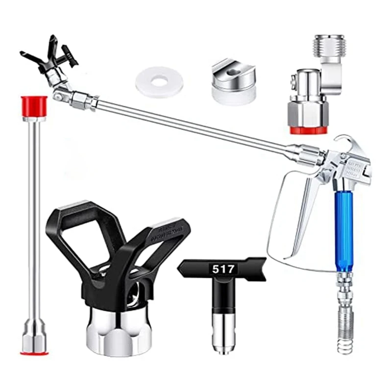 AB34-5 Pcs Airless Sprayer Hose Kit 3600 Psi 517 Tip Swivel Joint With Nozzle Guard Spray Tips And Extension Rod For Airless
AB34-5 Pcs Airless Sprayer Hose Kit 3600 Psi 517 Tip Swivel Joint With Nozzle Guard Spray Tips And Extension Rod For Airless