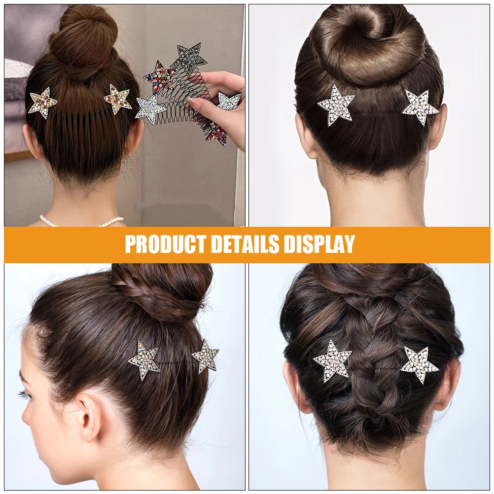 5pcs Invisible Hairpins Women Breaker Comb Stars Decorative Plastic Side Combs Hair Clips Styling Accessories Black Silver
5pcs Invisible Hairpins Women Breaker Comb Stars Decorative Plastic Side Combs Hair Clips Styling Accessories Black Silver