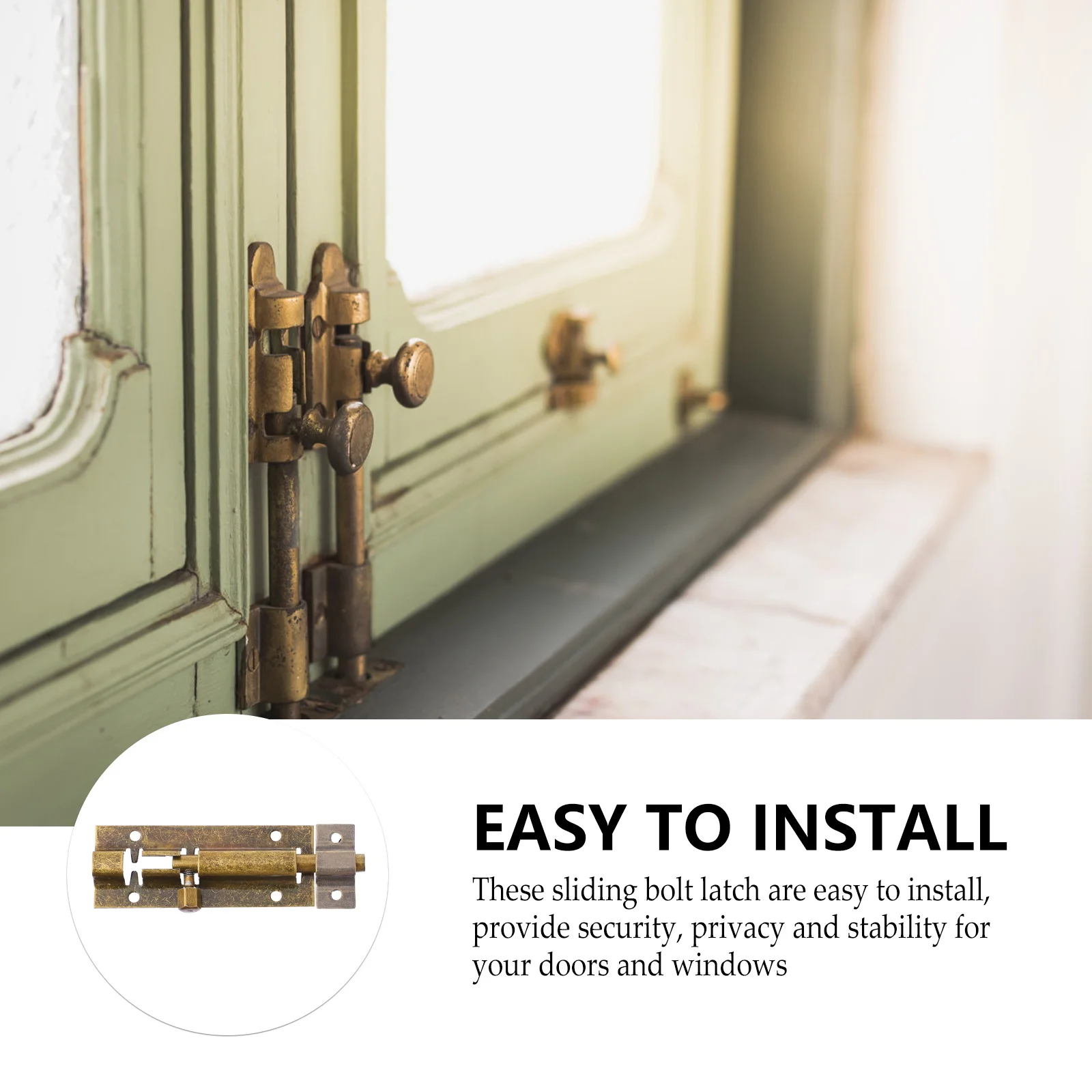 2Pcs Heavy Duty Door Latch Stainless Steel Sliding Lock with Padlock Hole for Left Right Installation Anti-Theft Protection
2Pcs Heavy Duty Door Latch Stainless Steel Sliding Lock with Padlock Hole for Left Right Installation Anti-Theft Protection