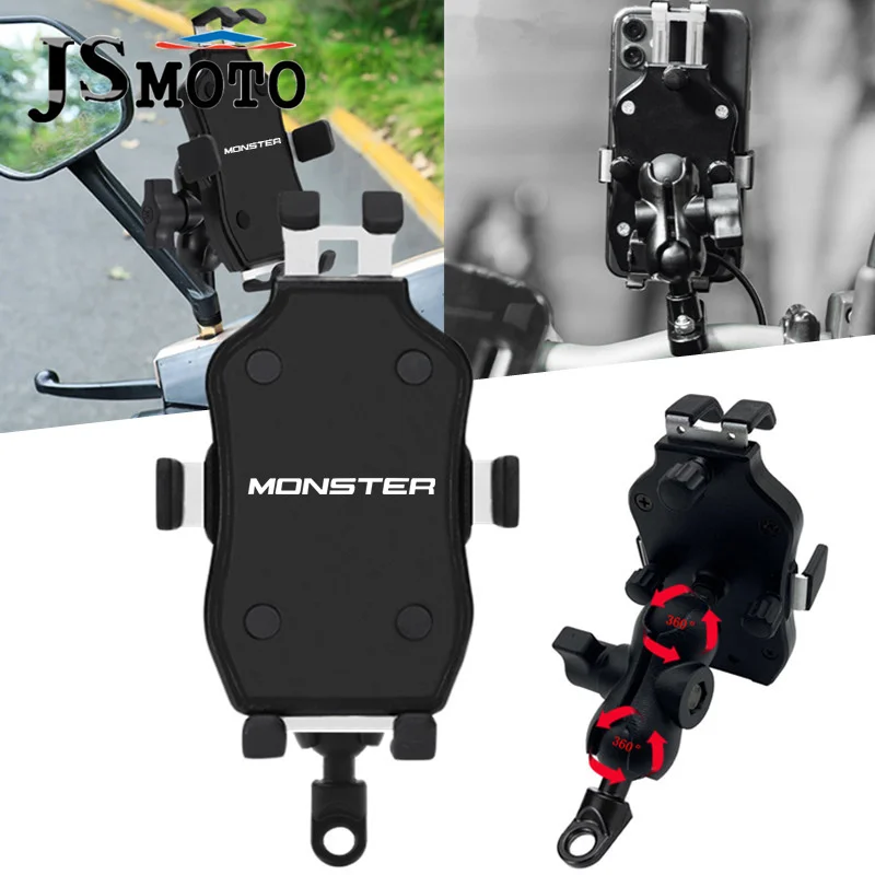 For DUCATI Monster 848 696 796 600 620 MONSTER 1200 1100 Motorcycle CNC Handlebar Mobile Phone Holder GPS Stand Bracket Mount
For DUCATI Monster 848 696 796 600 620 MONSTER 1200 1100 Motorcycle CNC Handlebar Mobile Phone Holder GPS Stand Bracket Mount