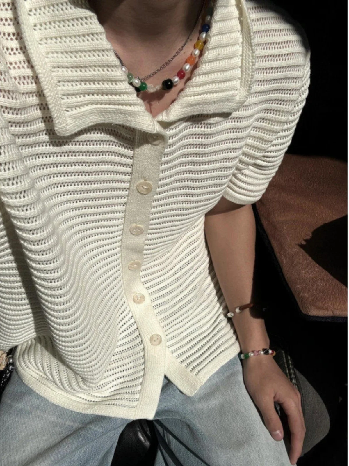 Cleanfit Vintage Hollow out Men's Summer Thin Knitted irt f Sve Turn-down Collar Breathable Lightweight Faionable T...
Cleanfit Vintage Hollow out Men's Summer Thin Knitted irt f Sve Turn-down Collar Breathable Lightweight Faionable T...