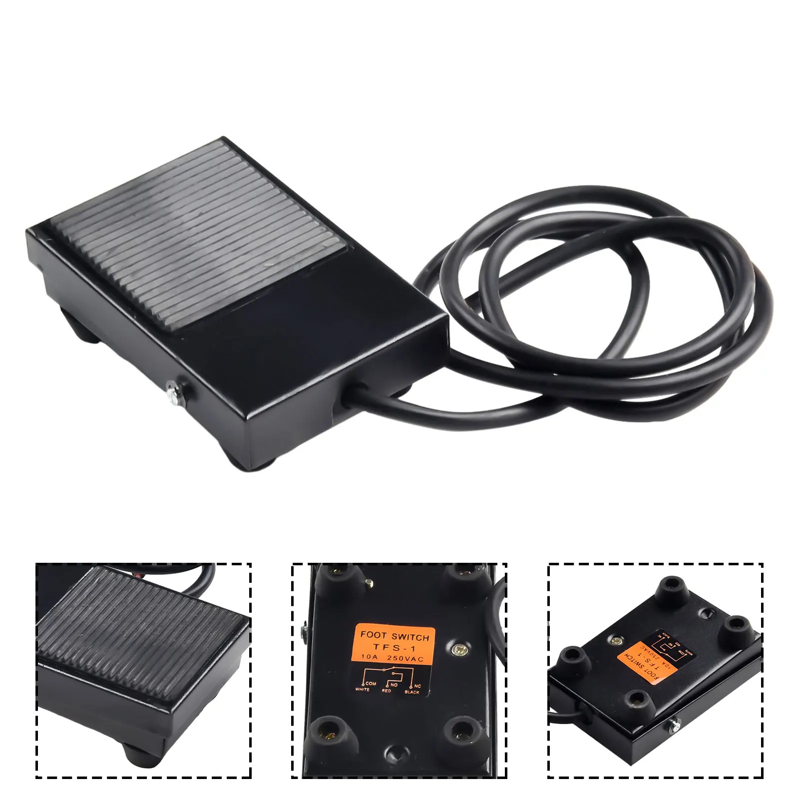 Metal Momentary Electric Power Foot Pedal Switch 10A SPDT Footswitch with Cable Non Slip Design Stable and Secured Operation
Metal Momentary Electric Power Foot Pedal Switch 10A SPDT Footswitch with Cable Non Slip Design Stable and Secured Operation