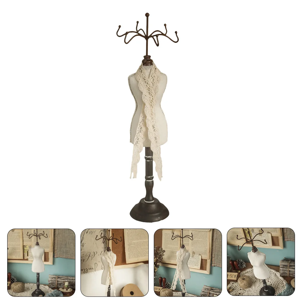 Jewelry Rack Ornaments Necklace Organizer Table Earring Display Racks Retro Decor Model Fabric Towers Vintage Holder
Jewelry Rack Ornaments Necklace Organizer Table Earring Display Racks Retro Decor Model Fabric Towers Vintage Holder