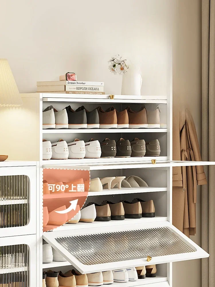 Household steel shoe cabinet, floor to floor, multi-layer dustproof shoe rack, large capacity storage, flip open shoe cabinet at
Household steel shoe cabinet, floor to floor, multi-layer dustproof shoe rack, large capacity storage, flip open shoe cabinet at
