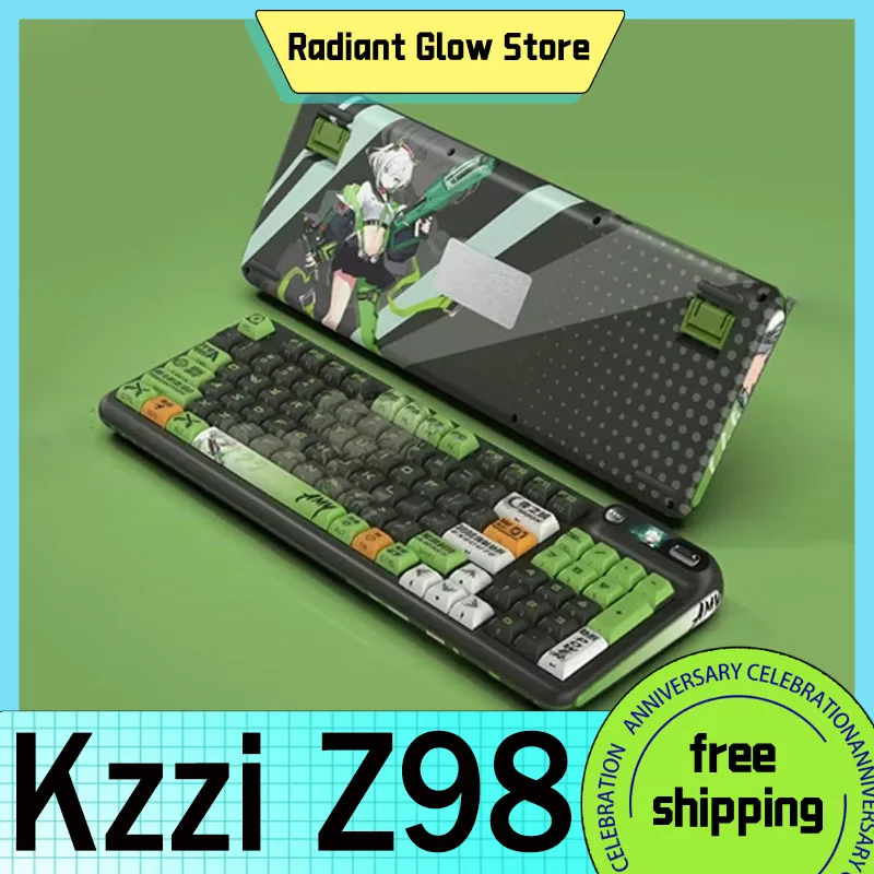 Механическая клавиатура Kzzi Z98, Беспроводная игровая клавиатура с Bluetooth на заказ, Rgb с умным Oled дисплеем, компьютерные аксессуары
Механическая клавиатура Kzzi Z98, Беспроводная игровая клавиатура с Bluetooth на заказ, Rgb с умным Oled дисплеем, компьютерные аксессуары