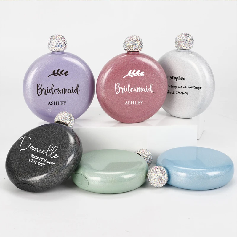 Personalized Stainless Steel Rhinestone Hip Flask Wedding Gift Custom Hip Flasks Bridesmaids Bride Hen Party Gifts For Guests
Personalized Stainless Steel Rhinestone Hip Flask Wedding Gift Custom Hip Flasks Bridesmaids Bride Hen Party Gifts For Guests