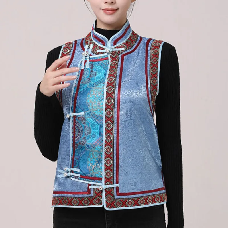 Mongolian New Vest Ethnic Waistcoat Daily Casual Clothes Show Performance Gown Women
Mongolian New Vest Ethnic Waistcoat Daily Casual Clothes Show Performance Gown Women