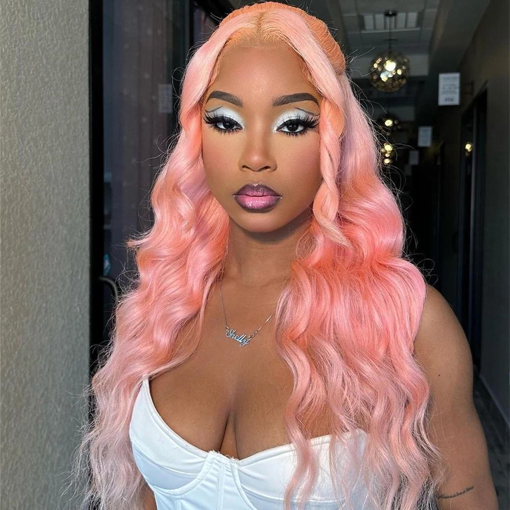Light Pink Body Wave 13X6 HD Transparent Lace Frontal Wig 30 36 Inch Loose Wave Pink Colored Human Hair Wigs 100% For Women
Light Pink Body Wave 13X6 HD Transparent Lace Frontal Wig 30 36 Inch Loose Wave Pink Colored Human Hair Wigs 100% For Women