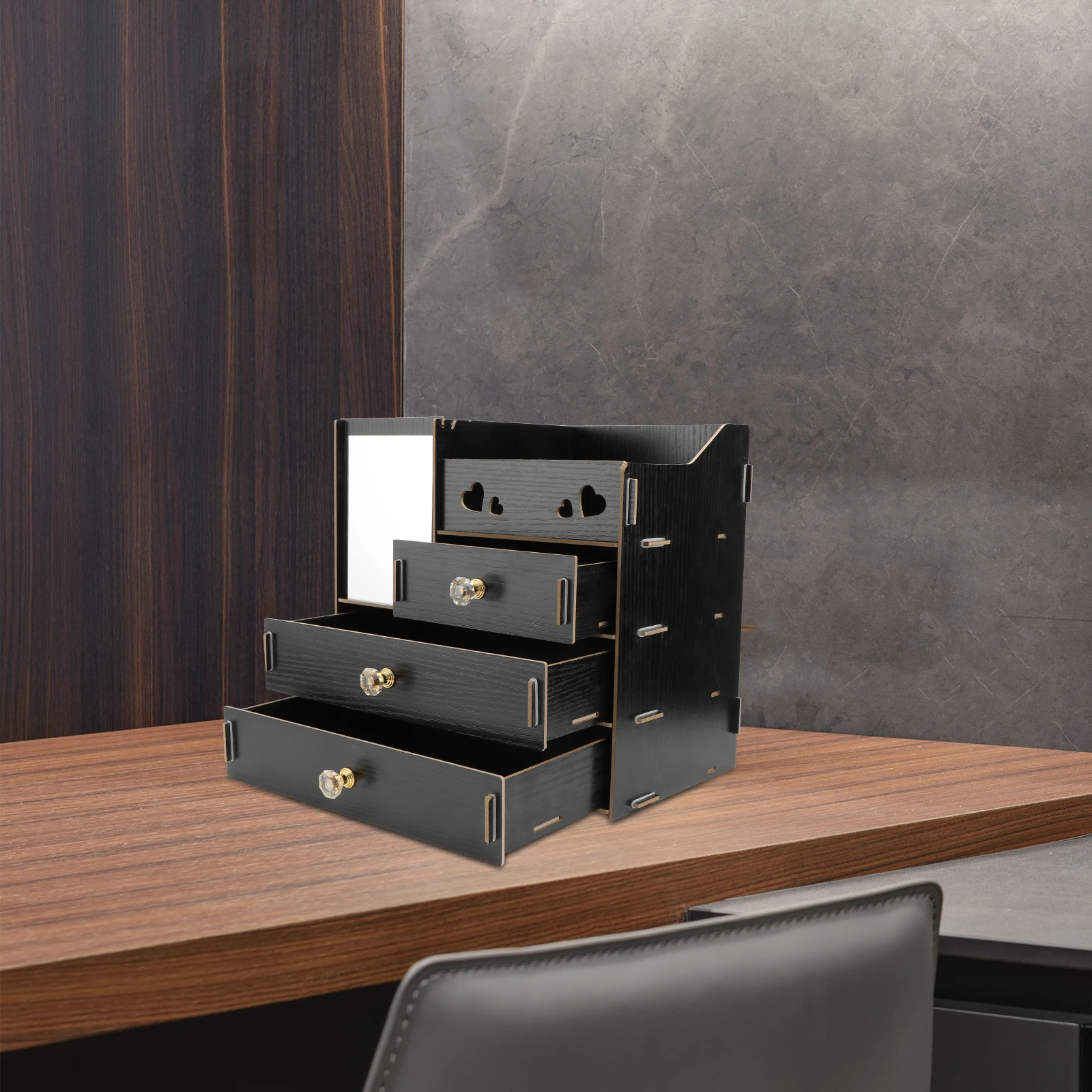 Cosmetics Storage Rack Multifunctional Desktop ganizer Drawer Container Durable Wood Material Compact Size Mirror Tissue Holder
Cosmetics Storage Rack Multifunctional Desktop ganizer Drawer Container Durable Wood Material Compact Size Mirror Tissue Holder