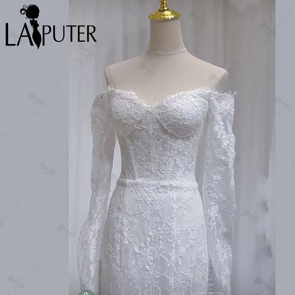 Цветочное кружево, белые свадебные платья, Русалка с открытыми плечами, длинными рукавами, корсет, лиф, длинный шлейф, свадебное платье невесты, новинка 2025 г.
Цветочное кружево, белые свадебные платья, Русалка с открытыми плечами, длинными рукавами, корсет, лиф, длинный шлейф, свадебное платье невесты, новинка 2025 г.