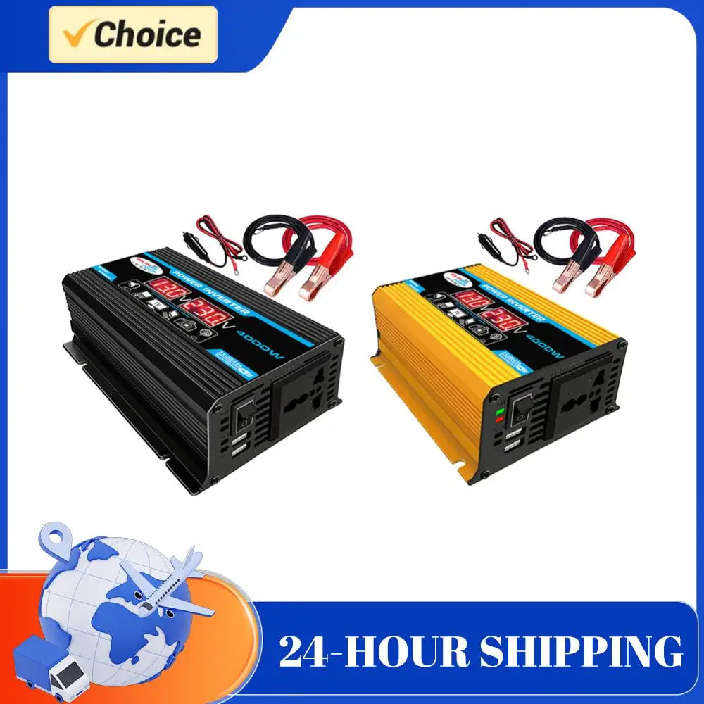 Автомобильный инвертор с двойным ЖК-дисплеем, преобразователь напряжения для авто и лодок, аксессуары
Автомобильный инвертор с двойным ЖК-дисплеем, преобразователь напряжения для авто и лодок, аксессуары