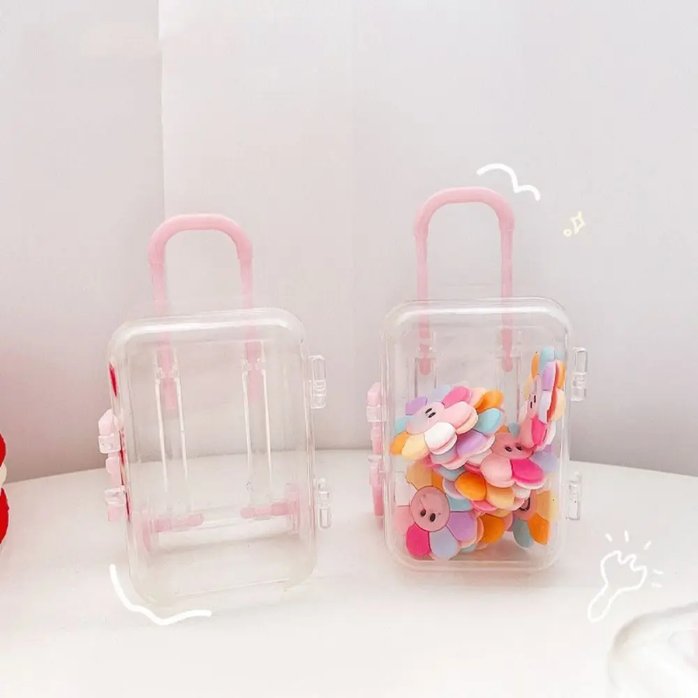 6pcs Trolley Case Suitcase Displays Box Telescoping Handle Organize Boxes Mini Trolley Candy Box Transparent Cute
6pcs Trolley Case Suitcase Displays Box Telescoping Handle Organize Boxes Mini Trolley Candy Box Transparent Cute