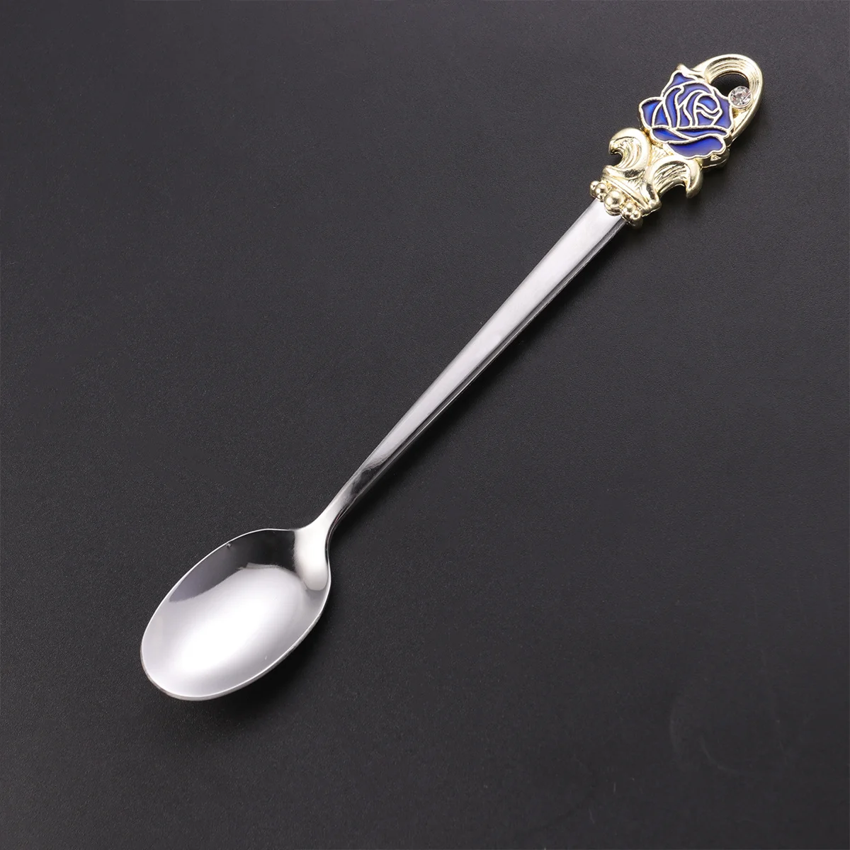 Blue Rose Enamel Coffee Spoon Stainless Steel Floral Handle Mirror Finish for Coffee Tea Dessert Ice Cream Scoop
Blue Rose Enamel Coffee Spoon Stainless Steel Floral Handle Mirror Finish for Coffee Tea Dessert Ice Cream Scoop