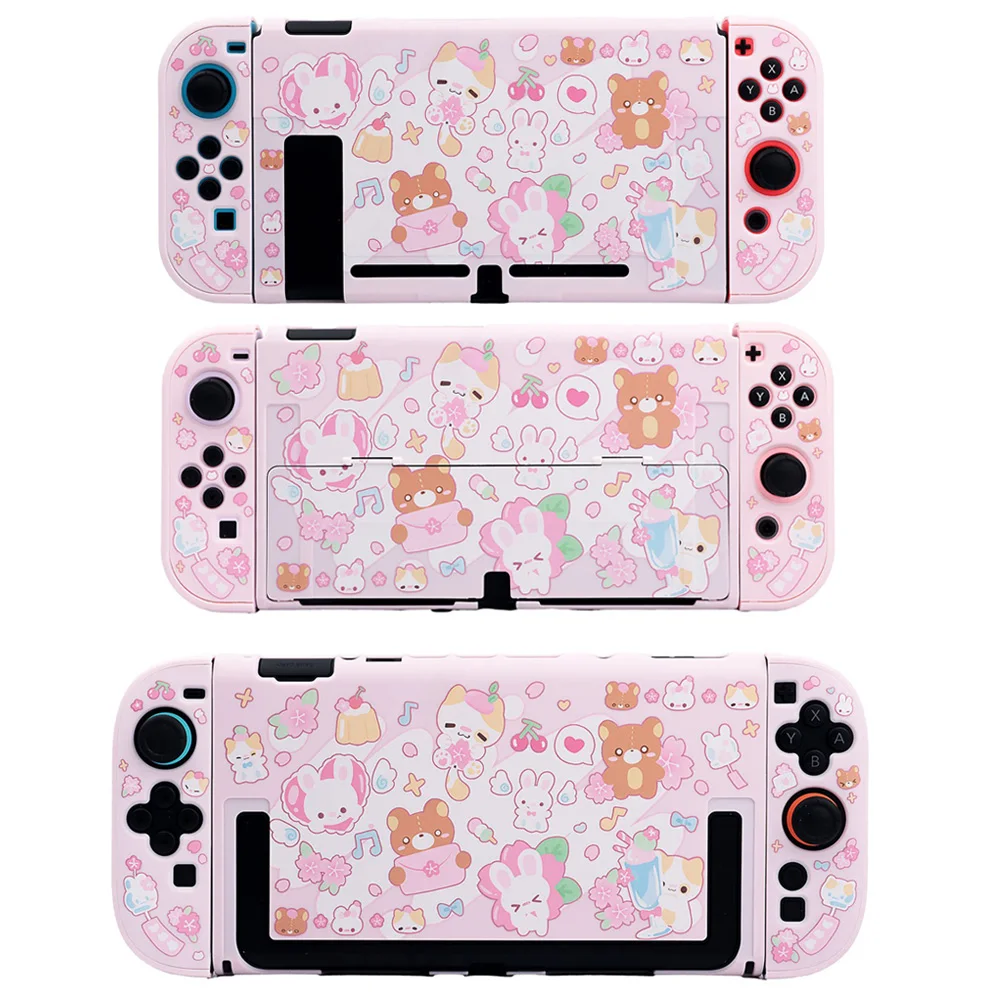Sakura Bunny & Bear Protective Case compatible with Nintendo Switch / OLED / Switch 2 – Detachable Pink Hard Shell
Sakura Bunny & Bear Protective Case compatible with Nintendo Switch / OLED / Switch 2 – Detachable Pink Hard Shell