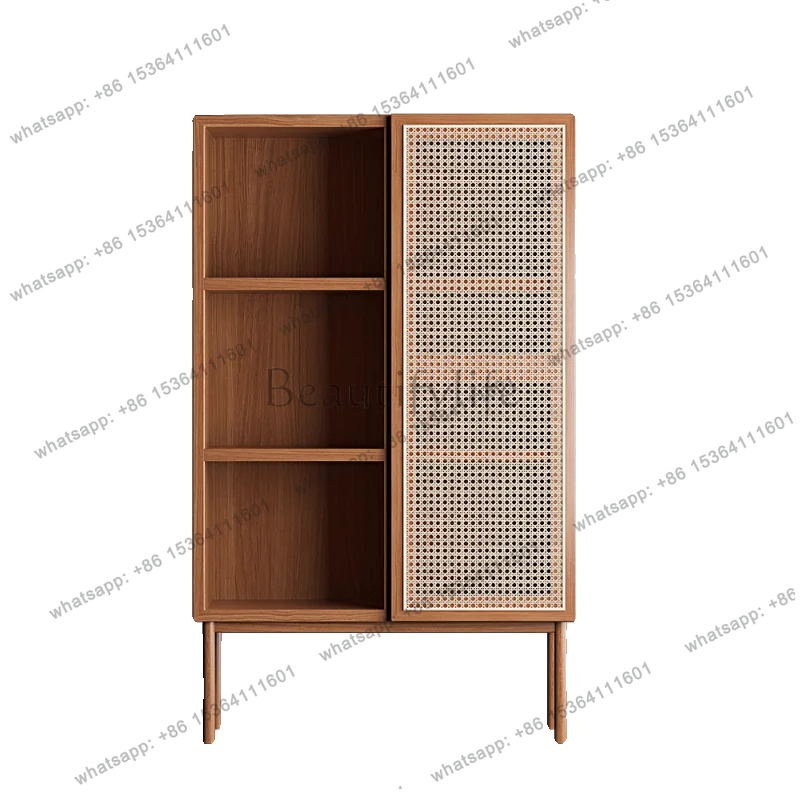 Japanese-style solid wood entrance cabinet Modern simple storage rattan storage locker
Japanese-style solid wood entrance cabinet Modern simple storage rattan storage locker