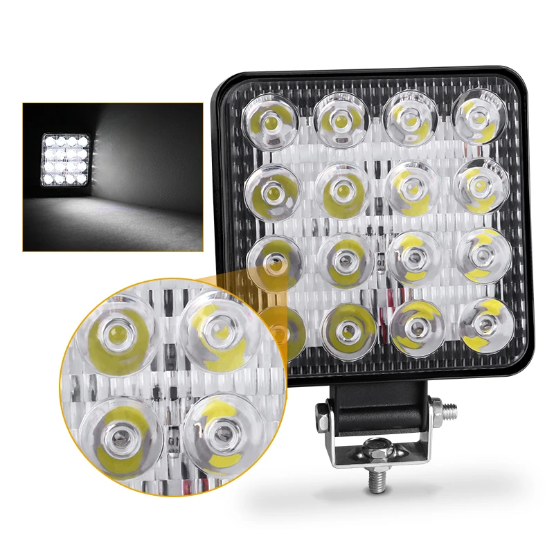 1PCS Car LED Worklight 48W 16 LED Fog Lamp 12V White For 4x4 Offroad ATV LED Tractor Headlight Bulbs Spotlight for Truck ATV 4 i
1PCS Car LED Worklight 48W 16 LED Fog Lamp 12V White For 4x4 Offroad ATV LED Tractor Headlight Bulbs Spotlight for Truck ATV 4 i