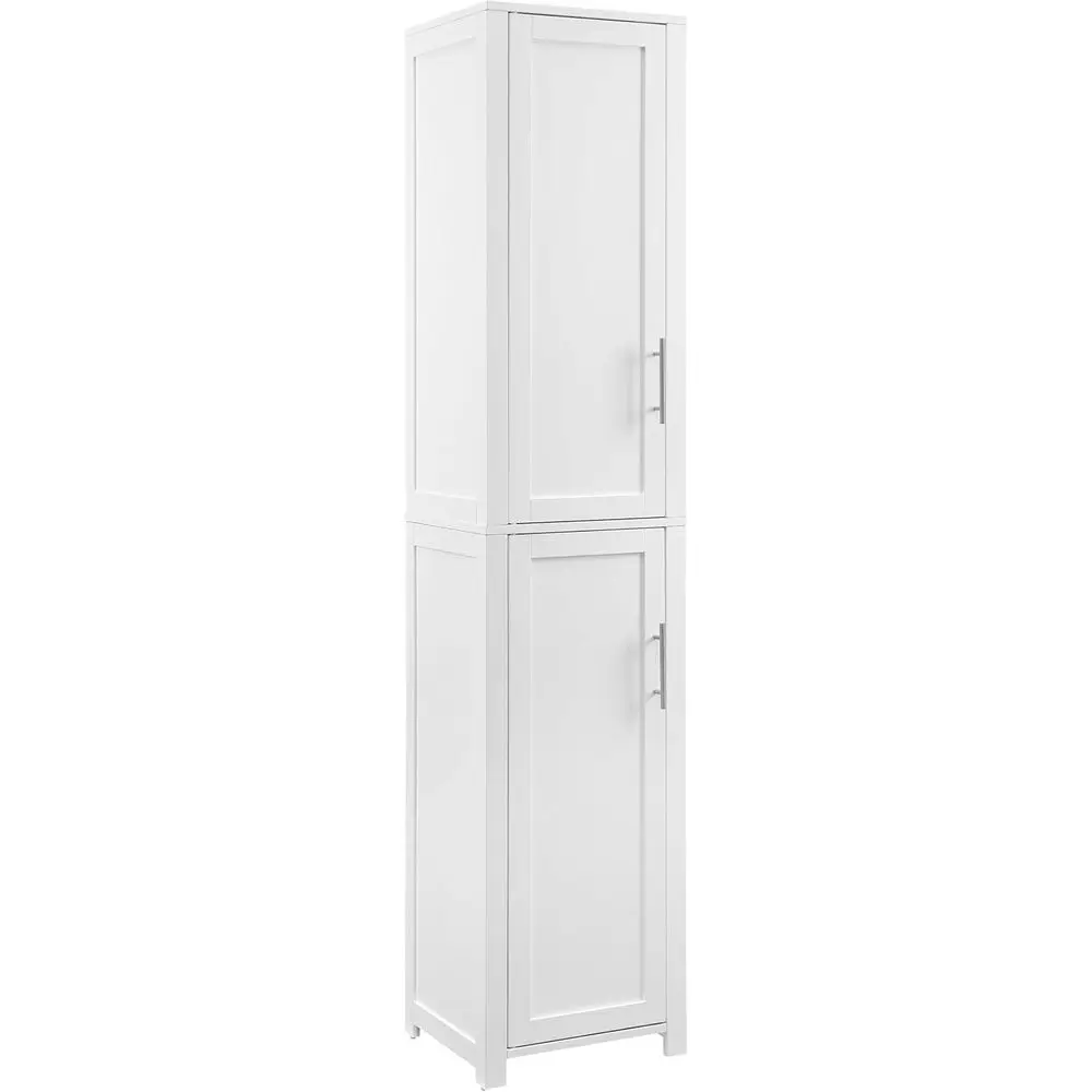 Savannah Linen Storage Cabinet, Laundry Room, Bathroom Organizer with Shelves, White
Savannah Linen Storage Cabinet, Laundry Room, Bathroom Organizer with Shelves, White