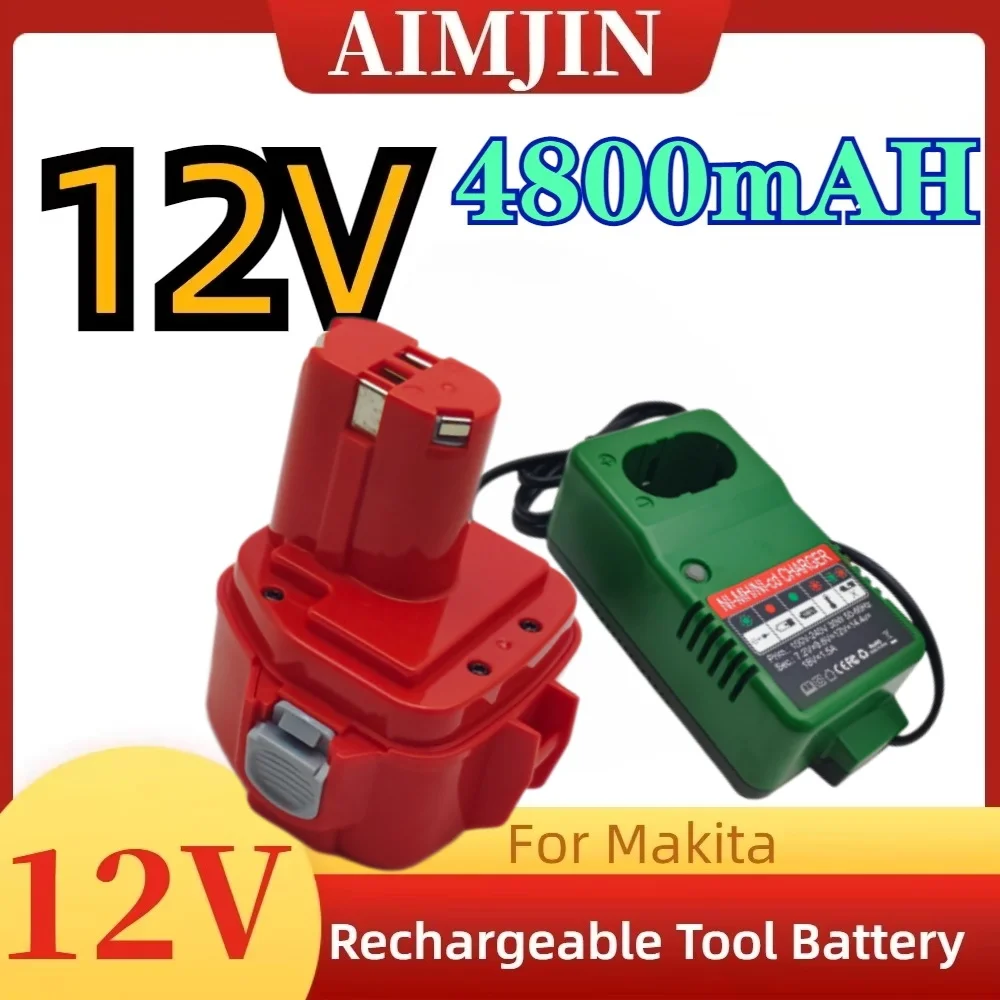 PA12 1220 1222 1234 12V 4800mAh Ni-MH Cordless Power Tools Rechargeable Battery Makita 6270D 6271D 6227D 6317D 8270D 4331D
PA12 1220 1222 1234 12V 4800mAh Ni-MH Cordless Power Tools Rechargeable Battery Makita 6270D 6271D 6227D 6317D 8270D 4331D