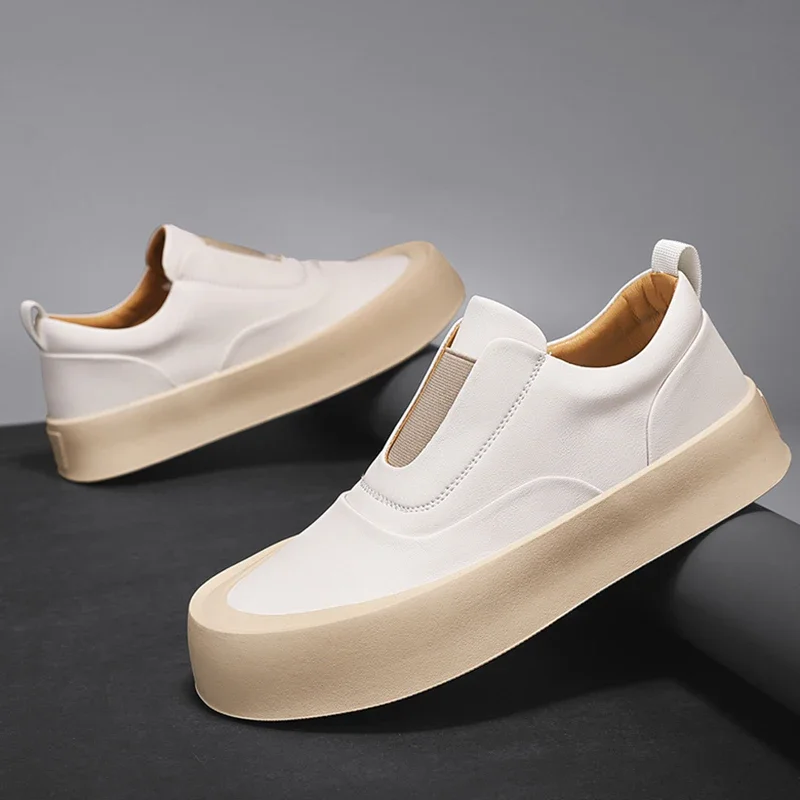 New Trend All Match Thick Bottom Loafers Men White Black Casual Leather Shoes Flats Outdoors Walking Footwear Thick Bottom
New Trend All Match Thick Bottom Loafers Men White Black Casual Leather Shoes Flats Outdoors Walking Footwear Thick Bottom