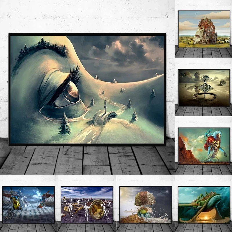 Surrealism Artistic Posters Prints On Canvas Abstract Wall Art Picture Canvas Painting For Living Room Bedroom Modern Home Decor
Surrealism Artistic Posters Prints On Canvas Abstract Wall Art Picture Canvas Painting For Living Room Bedroom Modern Home Decor