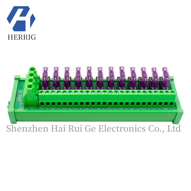 12-slot DC power fuse distribution module
12-slot DC power fuse distribution module