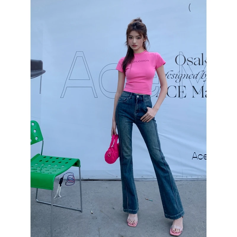 Women Blue Jeans Vintage High Street American Wide Leg Pants Fashion Y2K Style Straight 2023 NEW Summer Female Denim Trouser
Women Blue Jeans Vintage High Street American Wide Leg Pants Fashion Y2K Style Straight 2023 NEW Summer Female Denim Trouser