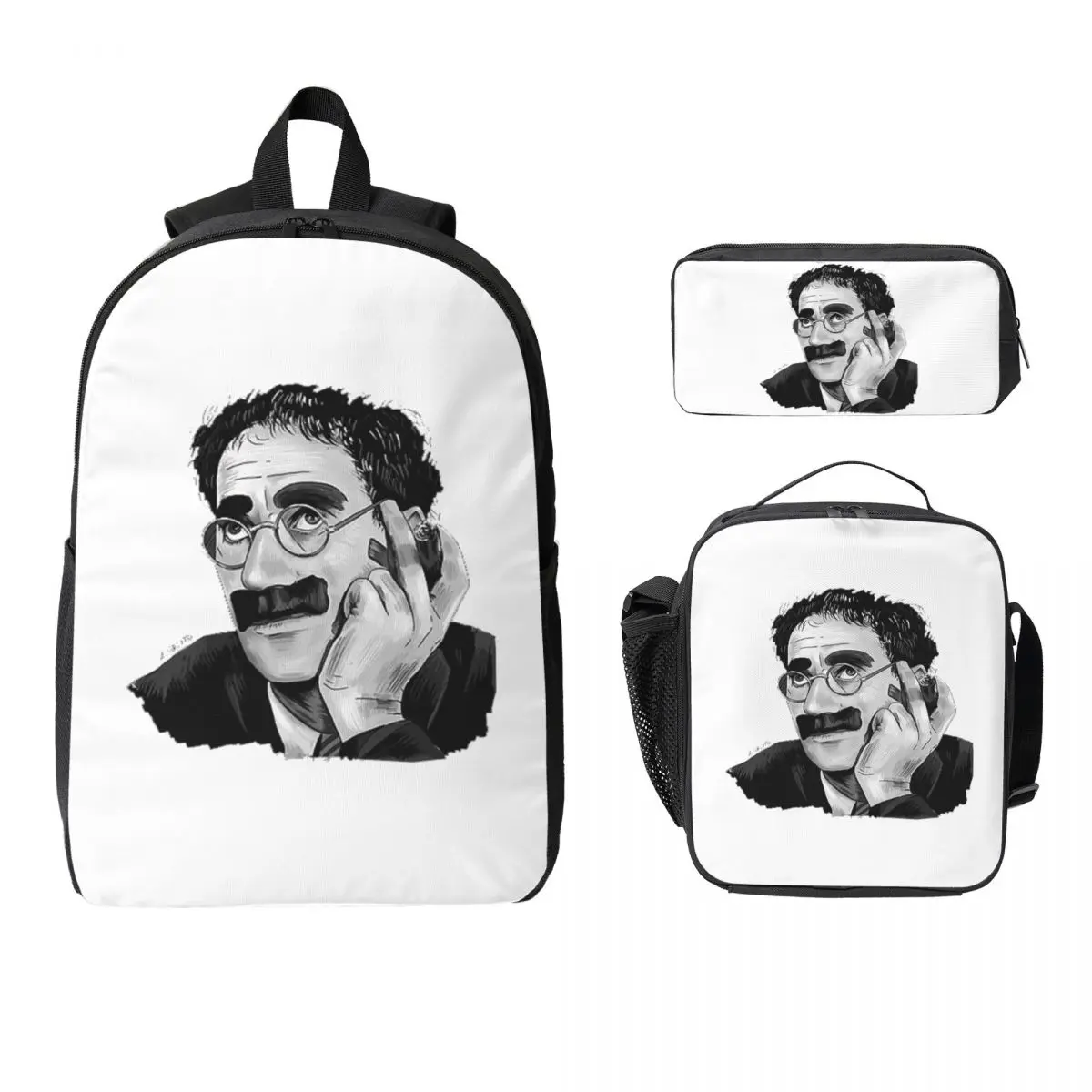 Groucho Marx Portrait Illustration By Burro Backpack BookBag School Bag Shoulder Bags 3ps Insulated Lunch Bag Pencil Case
Groucho Marx Portrait Illustration By Burro Backpack BookBag School Bag Shoulder Bags 3ps Insulated Lunch Bag Pencil Case