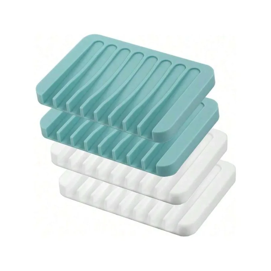 Self Draining Soap Dishes, 3 Pcs Silicone Soap Saver, Waterfall Drainer Soap Holder For Bathroom, Extend Soap Life, Keep Soap B
Self Draining Soap Dishes, 3 Pcs Silicone Soap Saver, Waterfall Drainer Soap Holder For Bathroom, Extend Soap Life, Keep Soap B