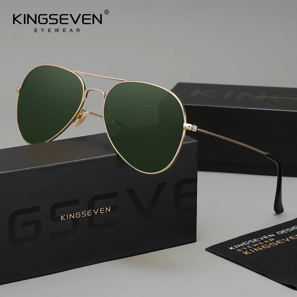 KINGSEVEN Fashion Pilot Polarized Women's Sunglasses Men Luxury Sun Glasses Driving Casual Eyewear Shades UV400
KINGSEVEN Fashion Pilot Polarized Women's Sunglasses Men Luxury Sun Glasses Driving Casual Eyewear Shades UV400
